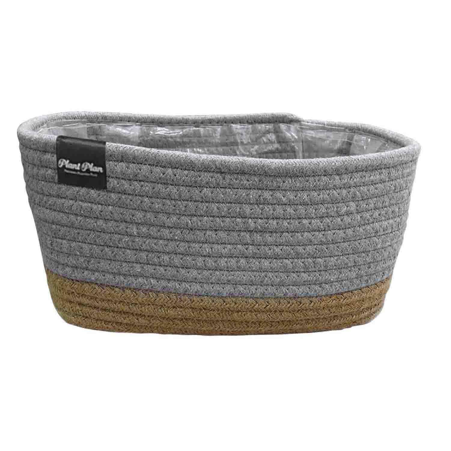 東洋ケース(Toyo Case) プランターカバー スクエア ロープ GY スクエア ロープ PP-PCSQ-R-GY