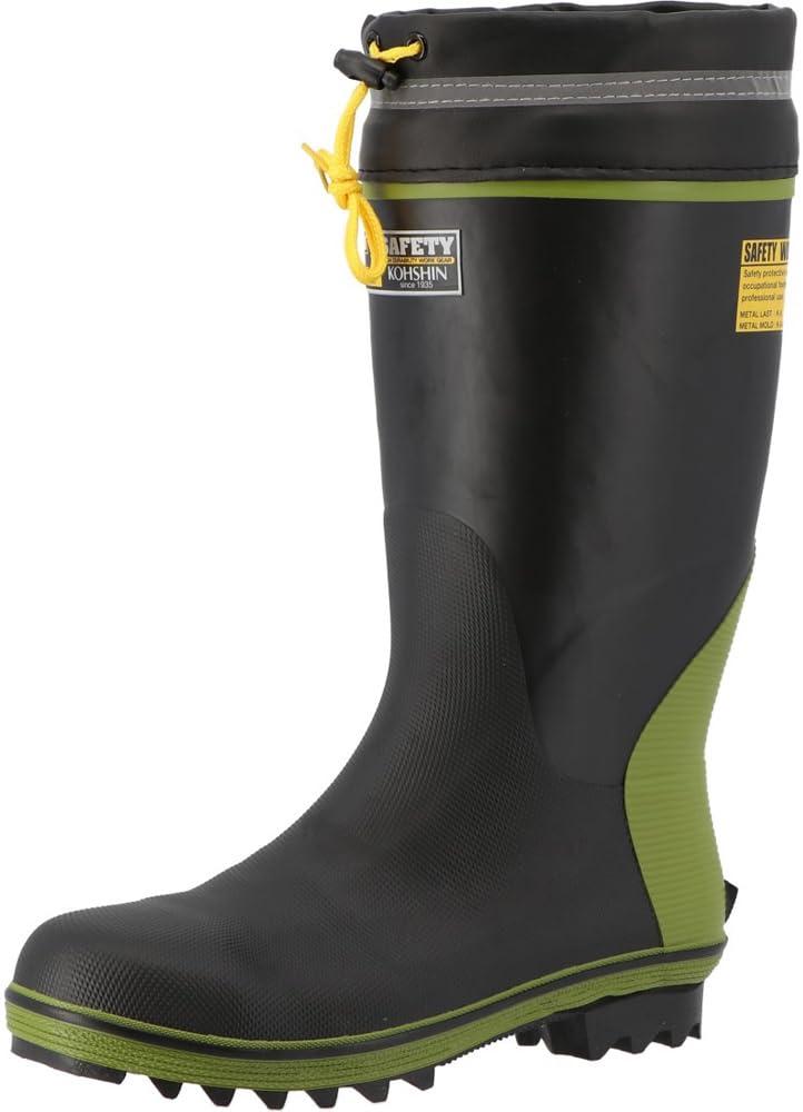[コウシンゴム] 安全靴 セーフティーシューズ 作業靴 安全長靴 長靴 防水 SBHD-3120 B0020FX ブラック 27.0 cm