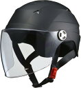 リード工業(LEAD) バイクヘルメット ジェット SERIO シールド付きハーフヘルメット マットブラック RE40 - ワンサイズ(2)