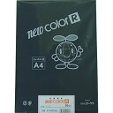 リンテック 色画用紙 ゴークラニューカラーR A4 くろ50枚NO418