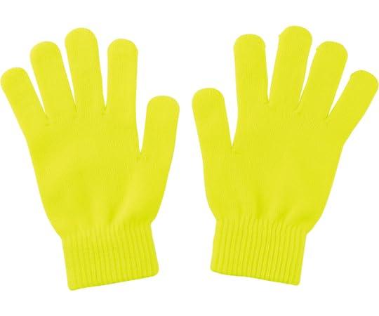 カラーのびのび手袋 大 蛍光イエロー