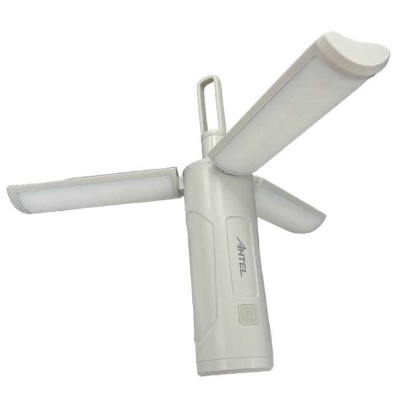 【ANTEL 充電式開閉ライト】 懐中電灯 吊り下げランタン パワーバンクとしても使える 3色調色 防災、緊..