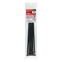 エルパ (ELPA) 結束バンド リピートタイプ 250mm 耐候性 KBR-N250010(BK)
