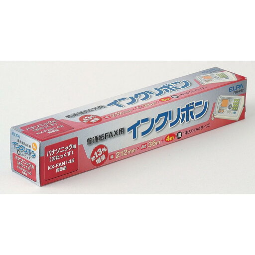 エルパ (ELPA) FAXインクリボン インクカートリッジ パナソニック用 A4 36m+4m FIR-P42 エルパ (ELPA) FAXインクリボン インクカートリッジ パナソニック用 A4 36m+4m FIR-P42