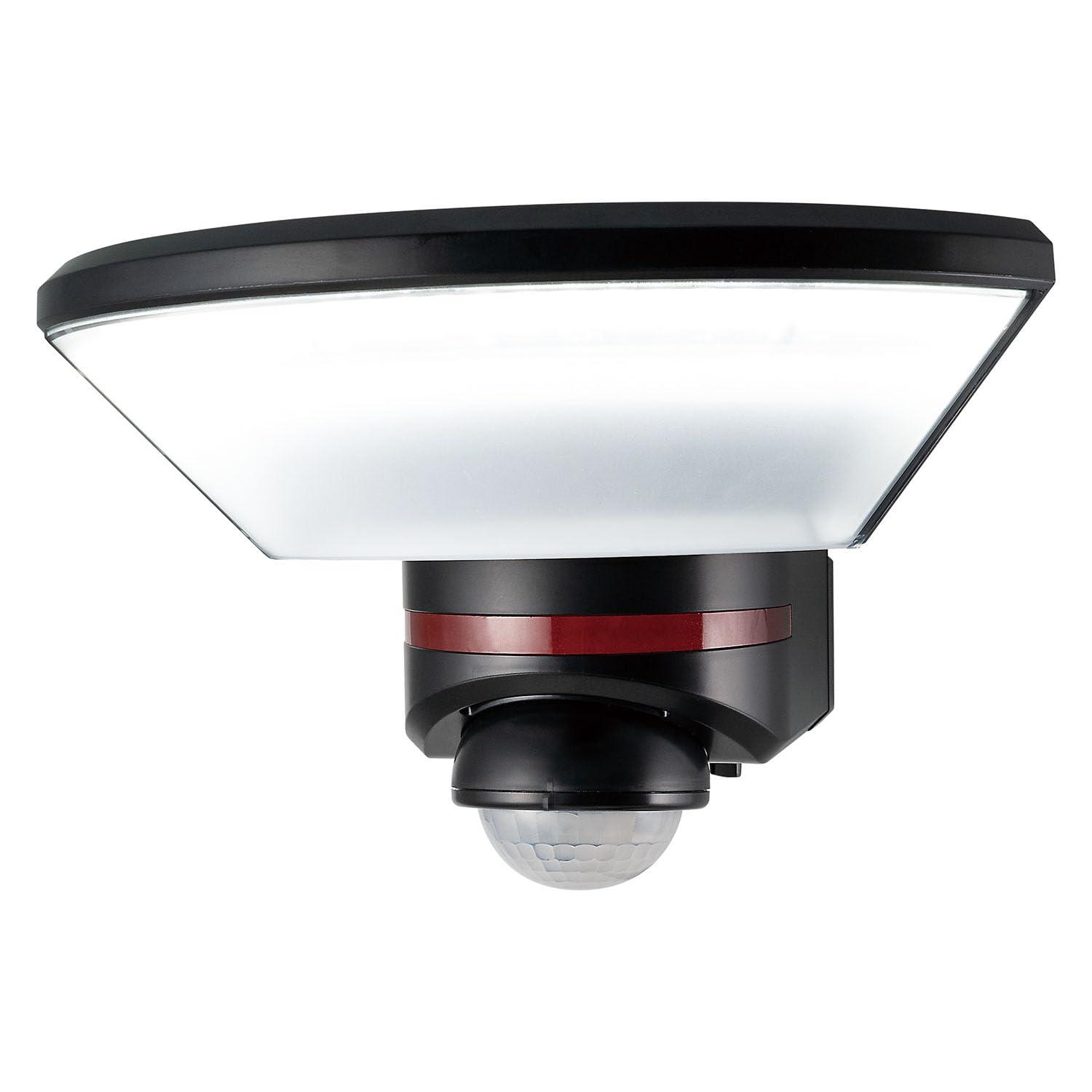 エルパ(ELPA) センサーライト 1灯 防犯 セキュリティ 予知防犯 防犯グッズ リモコン操作可能 赤色警告灯付き 人感センサー 防雨 IP45 1000ルーメン ESL-W3001AC