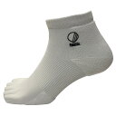 Palourde パルード 重心ソックス JushinSOX ショート ホワイト Sサイズ 21-23cm 日本製 整筋ソックス フィット感 5本指 衝撃クッション グリップアップ S0001