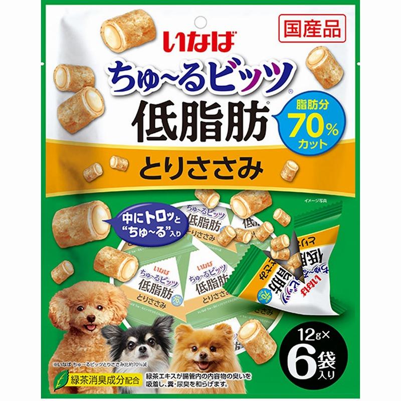 いなば ちゅるビッツ 低脂肪 とりささみ 12g×6袋