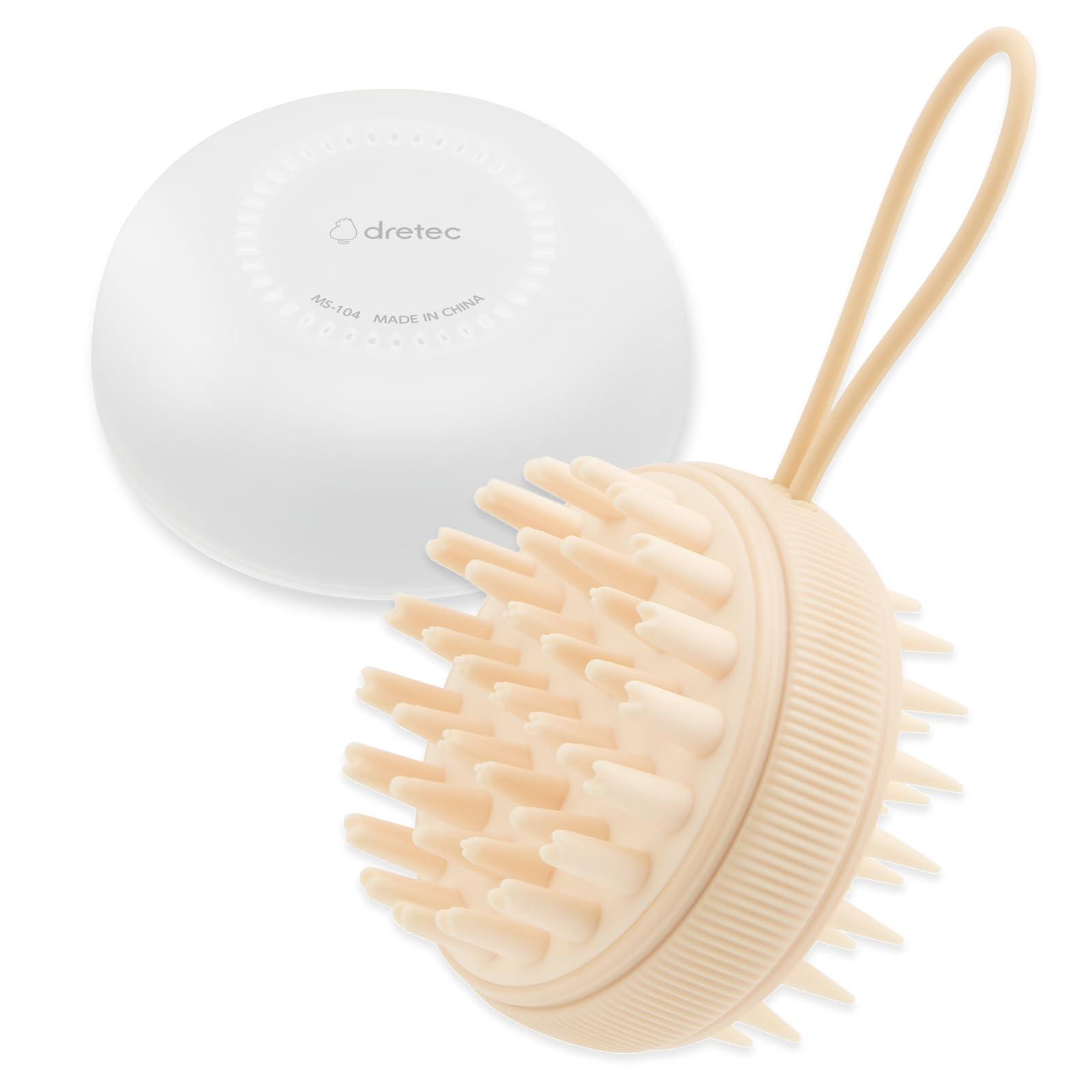 DRETEC ドリテック Refleu 2wayスカルプブラシ ベージュ φ8.2×6cm(キャップを含まず) C6134516