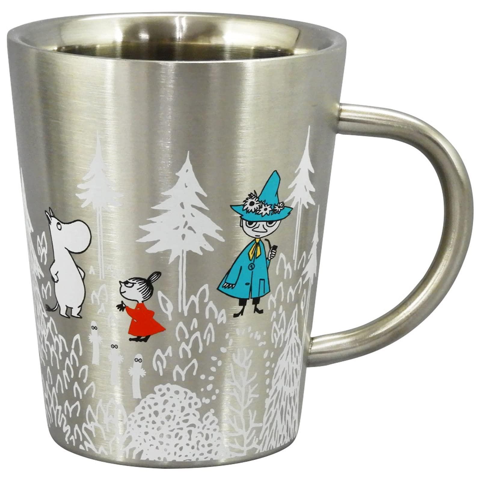 MOOMIN (ムーミン) ステンレス マグカップ 二重構造 約360ml フォレスト ムーミン グッズ 北欧 母の日 プレゼント 食器 ギフト 結婚祝い MM6006-856