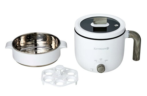 KEVNHAUN ケヴンハウン 一人用鍋からゆで卵まで調理可能電気丸ポット レシピブック付 エッグマイスター せいろ せいろがついているので、温野菜が簡単に作れる 蒸す間にゆで卵を同時進行で作る事ができる オリジナルレシピ付 蒸し皿、エッグスタンド... KEVNHAUN ケヴンハウン 一人用鍋からゆで卵まで調理可能電気丸ポット レシピブック付 エッグマイスター せいろ せいろがついているので、温野菜が簡単に作れる 蒸す間にゆで卵を同時進行で作る事ができる オリジナルレシピ付 蒸し皿、エッグスタンド...