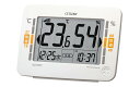 リズム(RHYTHM) シチズン 高精度 デジタル 温湿度計 (電波時計 機能付き) カレンダー 環境目安表示 白 CITIZEN 13.2x18.6x5.3cm 8RZ232-003