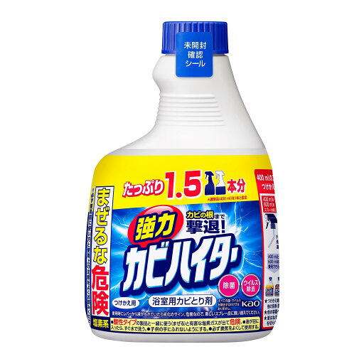 花王 強力カビハイター 風呂用洗剤 カビ取り剤 付替え用 600ml 花王 強力カビハイター 風呂用洗剤 カビ取り剤 付替え用 600ml