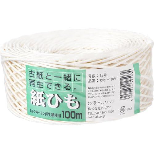 マルアイ 紙ひも NO.10 ホワイト カヒ-10W マルアイ 紙ひも NO.10 ホワイト カヒ-10W