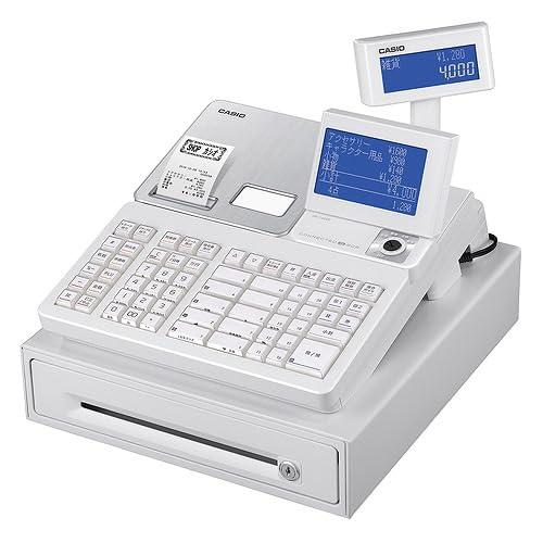 CASIO 電子レジスター 20部門 2シート Bluetooth対応 SR-S4000-EX-20S ホワイト (インボイス対応モデル)