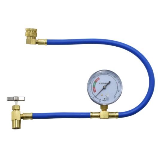 AP HFC-134a ガスチャージホース ゲージ付 CH446 | エアコンガス カーエアコン 冷房 ガス補充 hfc-134a R-134a チャージホース 自動車 クーラー ゲージ 冷媒ガス