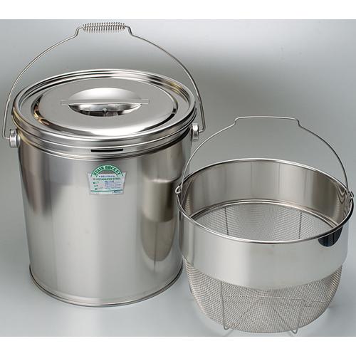 φ300x345mm/18L 取手付タンク カゴ付/ステンレス製 EA508SF-32 1個