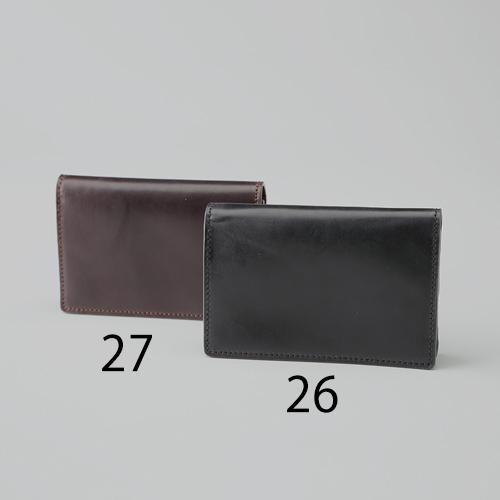 [エスコ] 110x20x80mm 名刺入れ 馬革/ダークブラウン EA927AE-27 1個