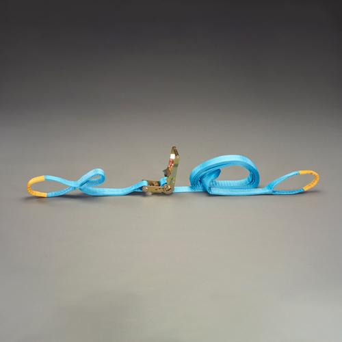 58mmx10m/2t ベルト荷締機 ラチェット式/両端アイ EA982AB-79 1個