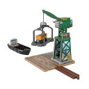 マテル(MATTEL) きかんしゃトーマス 木製レールシリーズ(Thomas) クランキーとバルストロードのはたらくブレンダムの港 【車両電車】【プレイセット】【3才~】【プレゼント】 HBJ83