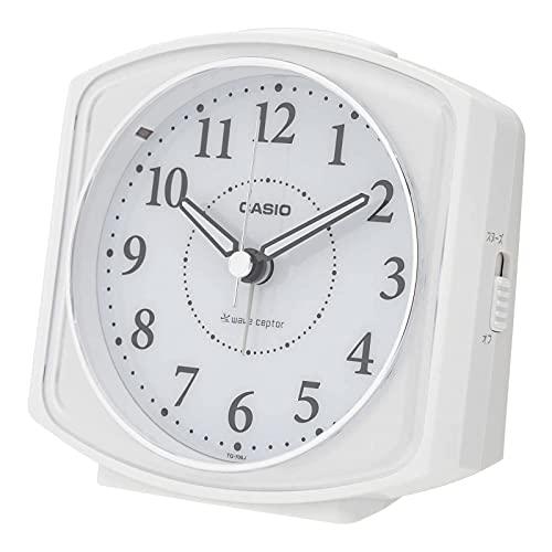 CASIO(カシオ) 目覚まし時計 電波 ホワイト アナログ ライト 付き TQ-700J-7JF CASIO(カシオ) 目覚まし時計 電波 ホワイト アナログ ライト 付き TQ-700J-7JF