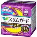 花王 ロリエ スリムガード 多い夜用300 羽つき 1パック(15個)