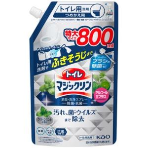 花王 トイレマジックリン 消臭・洗浄スプレー 除菌・抗菌 クリーンミントの香り つめかえ用 特大 800ml..
