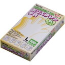 川西工業 ポリエチレン手袋 外エンボス クリア L #2012 1箱(100枚)