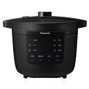 パナソニック 電気圧力鍋 3.9L 最大6人分 圧力/低温/無水/煮込/自動調理 レシピブック付 温度過昇防止・ふた開閉検知機能付き NF-PC400-K