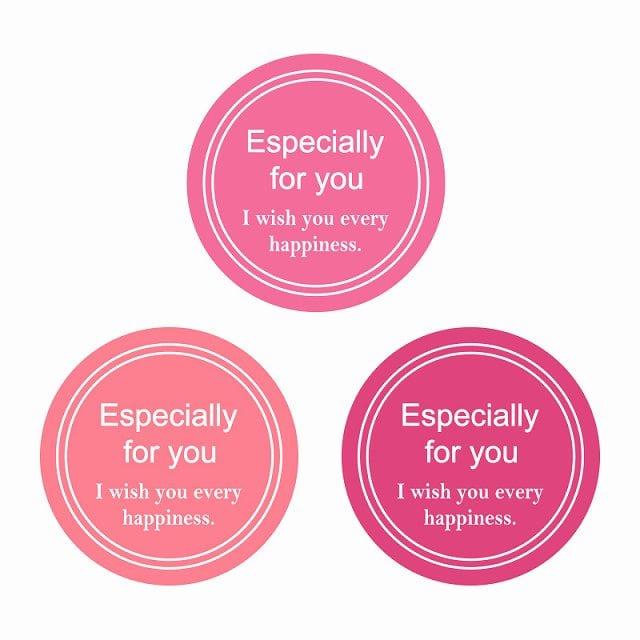 業務用ギフトシール スタイリッシュC ピンク 入数:1束