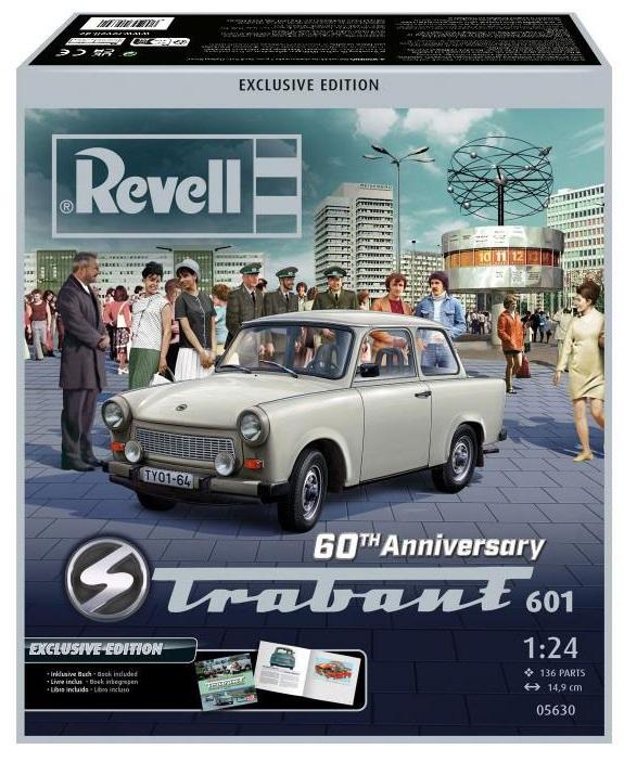 ドイツレベル(Revell) 1/24 トラバント601 60周年記念エクスクルーシブエディション プラモデル 組立キット 05630 (自動車)