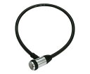 パナソニック(Panasonic) ワイヤ錠 ブラック 長さ約70cm×太さ約12mm NSAJ089-B