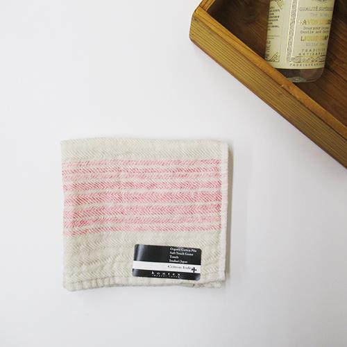 FLAX LINE(フラックスライン) ゲストタオル PINK