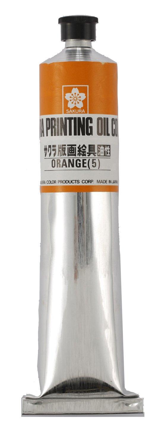 サクラクレパス 版画絵具油性 100ml OH100ML#5 橙