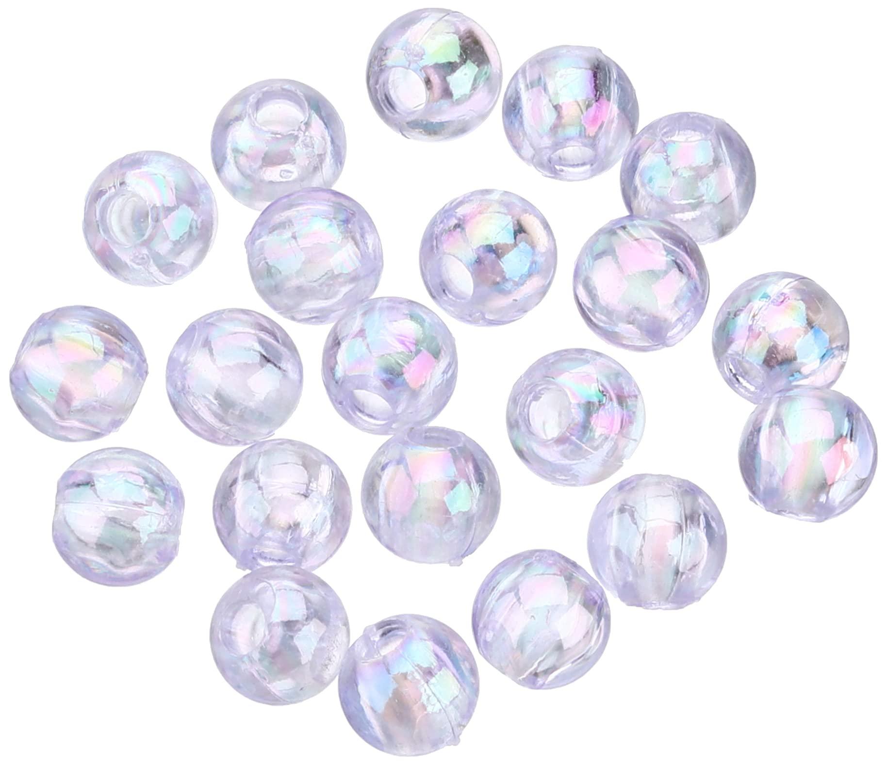 島村 丸ビーズ 200個入り デラックスDX 8mm パープル ASH-DX8M-9