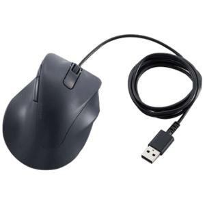 エレコム 有線マウス EX-G 静音 Mサイズ 5ボタン 「AskDoctors評価サービス」認証 抗菌 ブラック M-XGM30UBSKBK