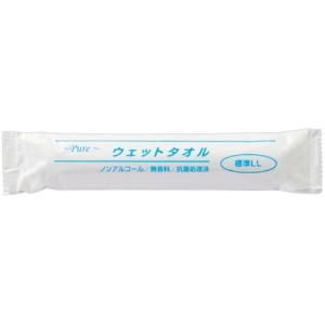 アートナップ Pure ウェットタオル 個包装 抗菌 ノンアルコール 無香料 標準 LL 幅60×奥行26×厚さ0.076..