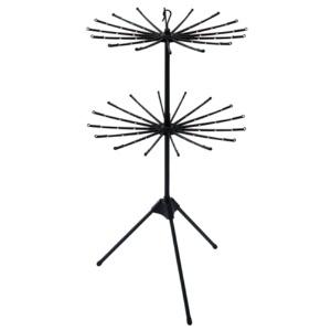 天馬(Tenma) 出しっぱなしでもスタイリッシュに決まる室内物干し 軽くて丈夫 洗濯 部屋干し ブラック物干し パラソルスタンド2段 【カラー マットブラック】 【型番 PSBK-07】 【サイズ 幅77×奥行77×高さ135cm】