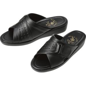 山一 防臭サンダル ブラック Lサイズ S538-BK-L 1足