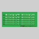 テンプレート 英字・数字定規 CR-TN23-G