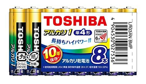 東芝 アルカリ1単四8Pまとめパック LR03AN8MP 東芝 アルカリ1単四8Pまとめパック LR03AN8MP