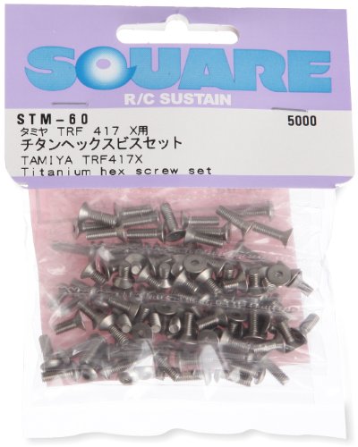 スクエア チタンヘックスビスセット (タミヤTRF-417X用) STM-60 おもちゃ