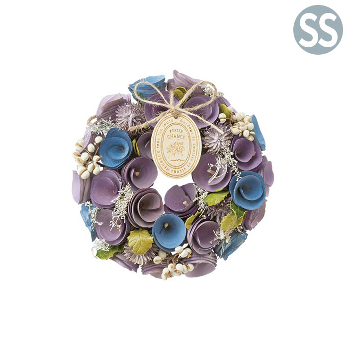 リース フラワーリース ワンカラーリース SS パープル