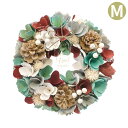 リース フラワーリース 冬 クリスマス CMナチュラルリース M フレンドリークリスマス