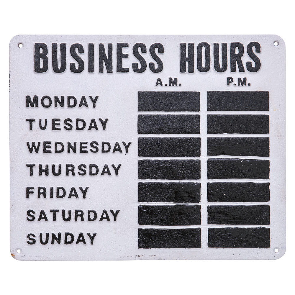 ץ졼 BUSINESS HOURS 63768