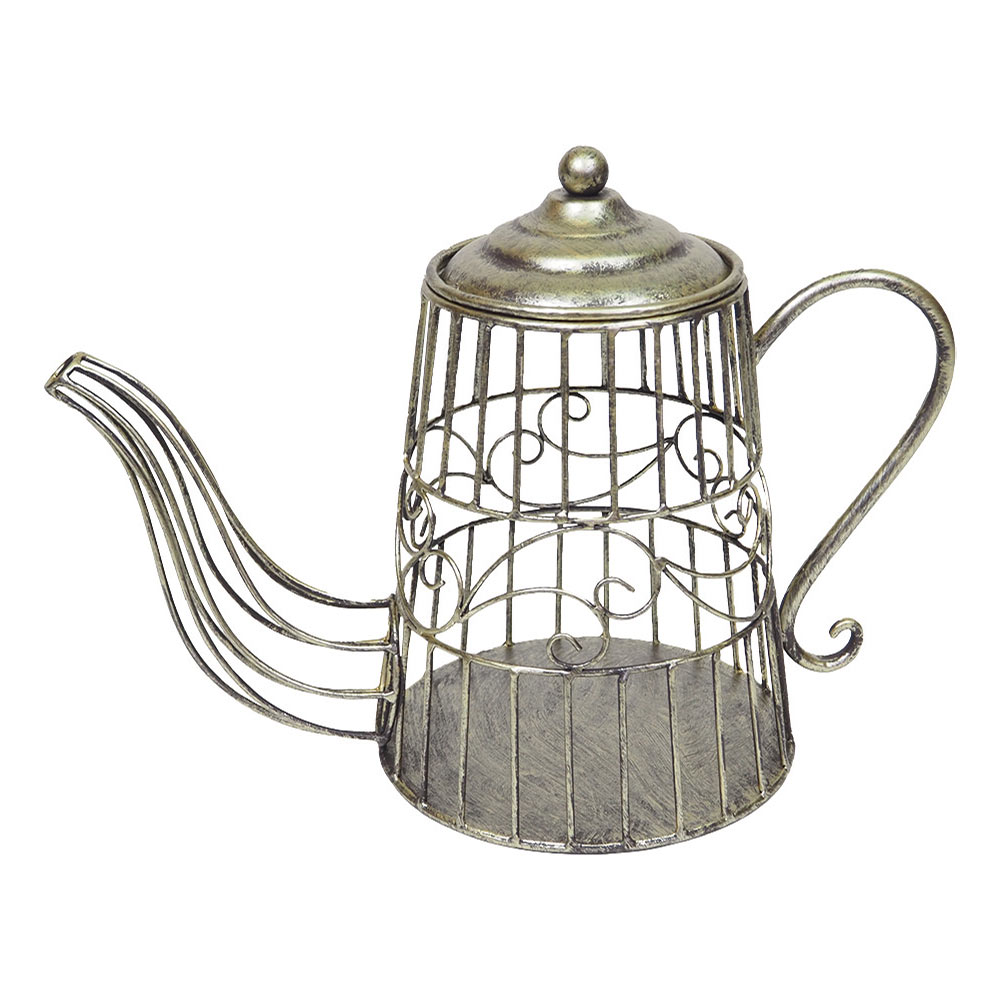 ガーデニング雑貨 置物 オーナメント オブジェ ガーデンティーポット