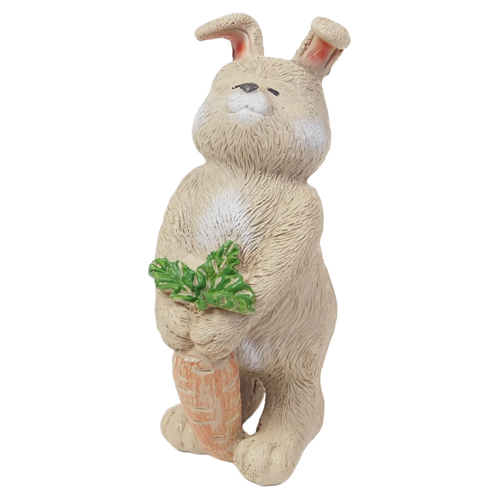 ガーデニング雑貨 置物 ウサギ チャビーラビットにんじん