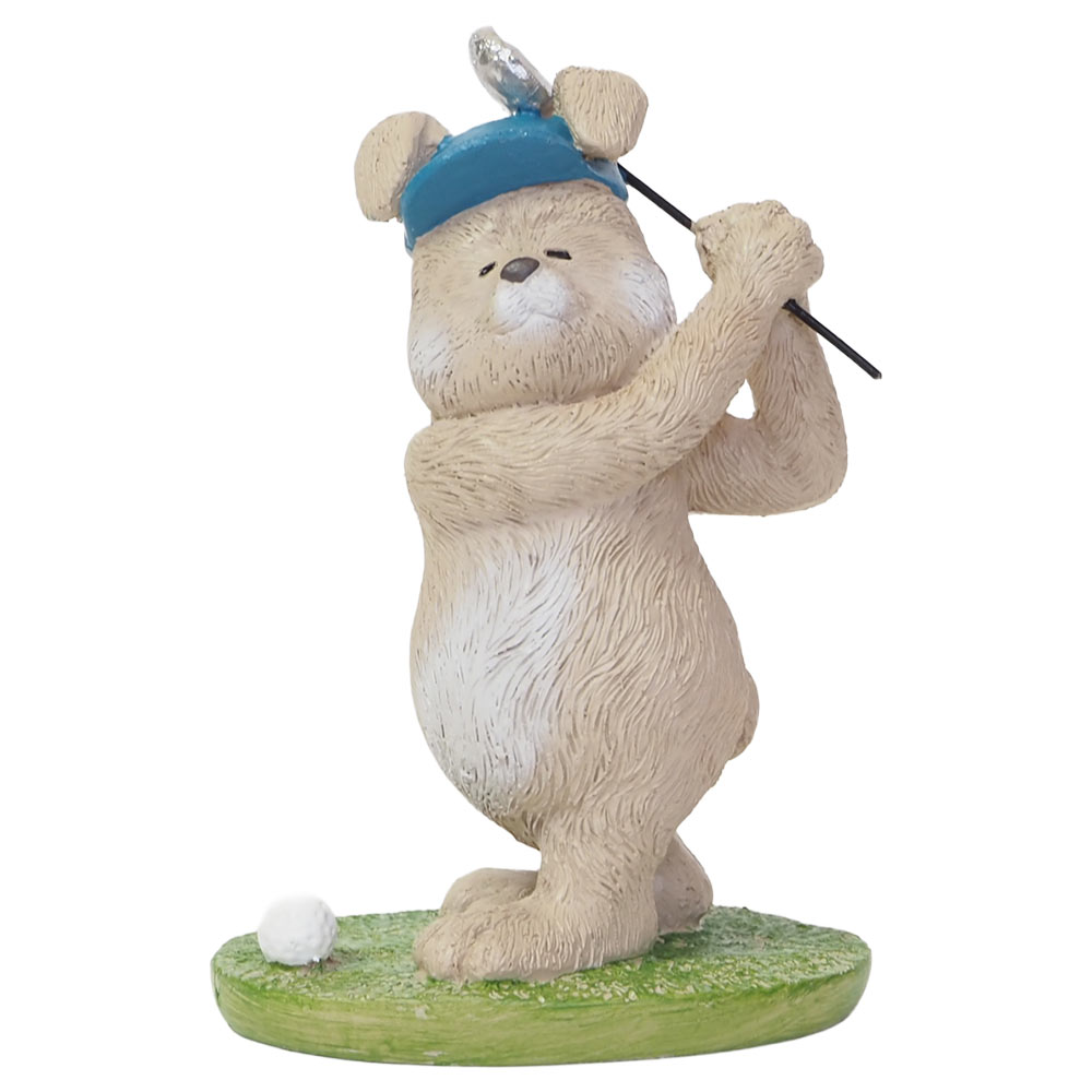 ガーデニング雑貨 置物 ウサギ チャビーラビットゴルフ(4)