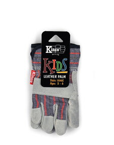 ワークグローブ 牛革/コットン 子供用 Kinco Gloves（キンコグローブ） Child's Split Cowhide Leather Palm 1500C/Y 【メール便対応・2個まで】