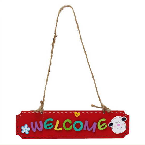 幸せを運ぶふくろうくん welcomeボード（うし）4571234212379A メール便 【送料無料ライン対応】