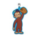 おさるのジョージ ラバーキーホルダー（野球 青） CG-RB002 Curious George メール便 【送料無料ライン対応】